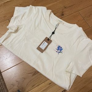 Ivory floral rag & bone t shirt